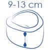 Altezza da 9 a 13 cm