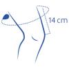 Circonferenza coscia (14 cm sopra il ginocchio)