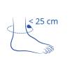 Dimensione della caviglia <25 cm