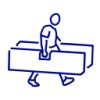 Lavoratore in piedi